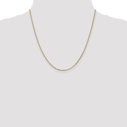 20 Inch 14K Yellow Gold 1.3mm Box Chain Necklace