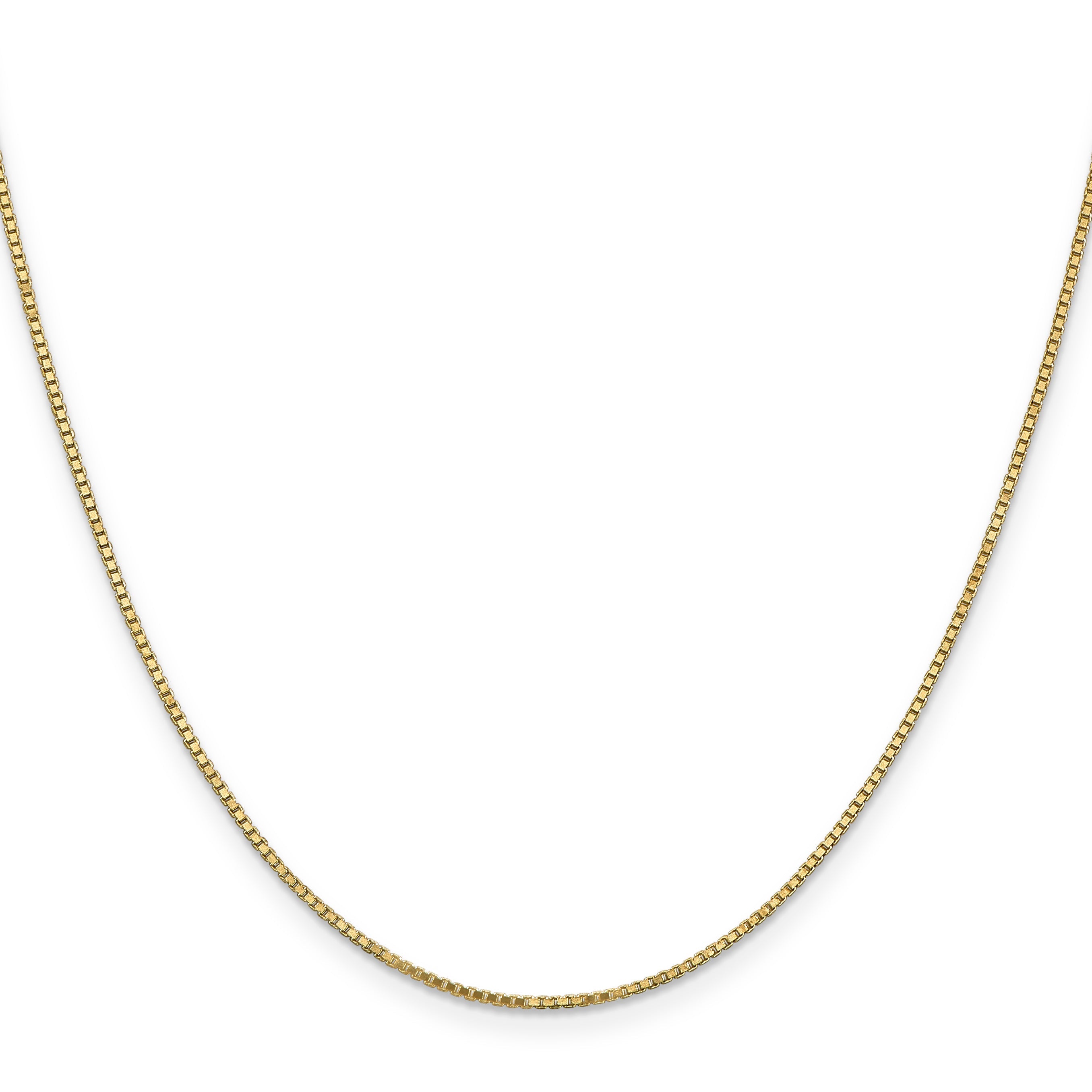 18 Inch 14K 1.2mm Box Chain Necklace