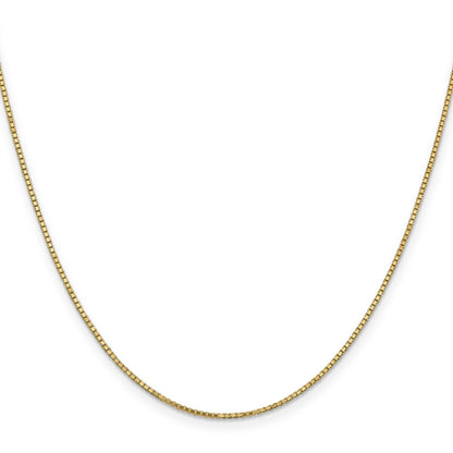 18 Inch 14K 1.2mm Box Chain Necklace