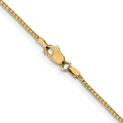 18 Inch 14K 1.2mm Box Chain Necklace
