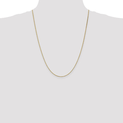 24 Inch 14K 1.2mm Box Chain Necklace