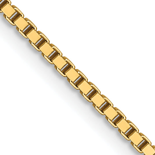20 Inch 14K 1.2mm Box Chain Necklace
