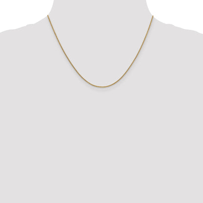 18 Inch 14K 1.4mm Round Cable Chain Necklace