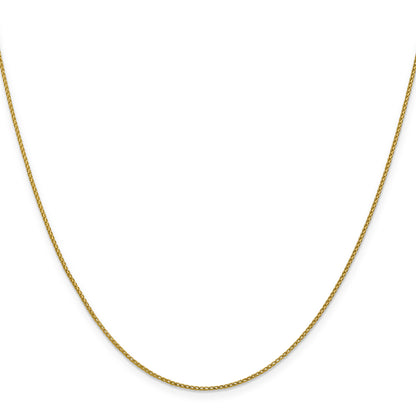 20 Inch 14K 1mm D/C Open Franco Chain Necklace