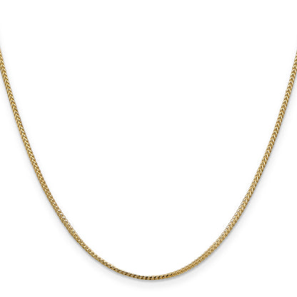 24 Inch 14K 1.1mm Franco Chain Necklace