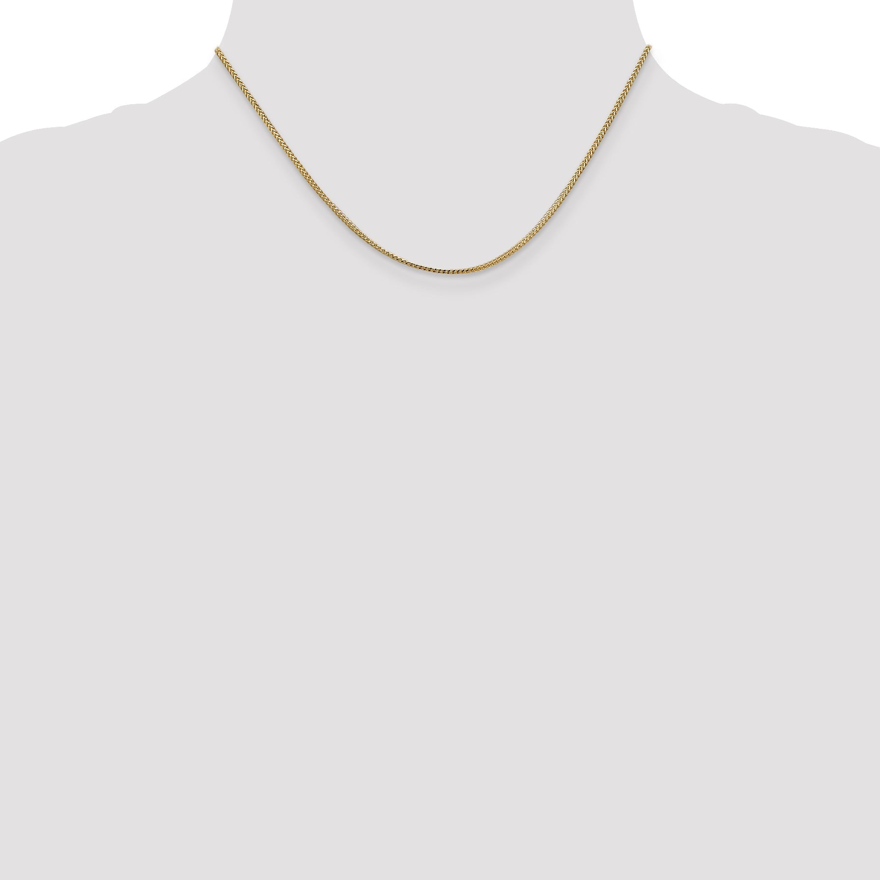 16 Inch 14K 1.1mm Franco Chain Necklace