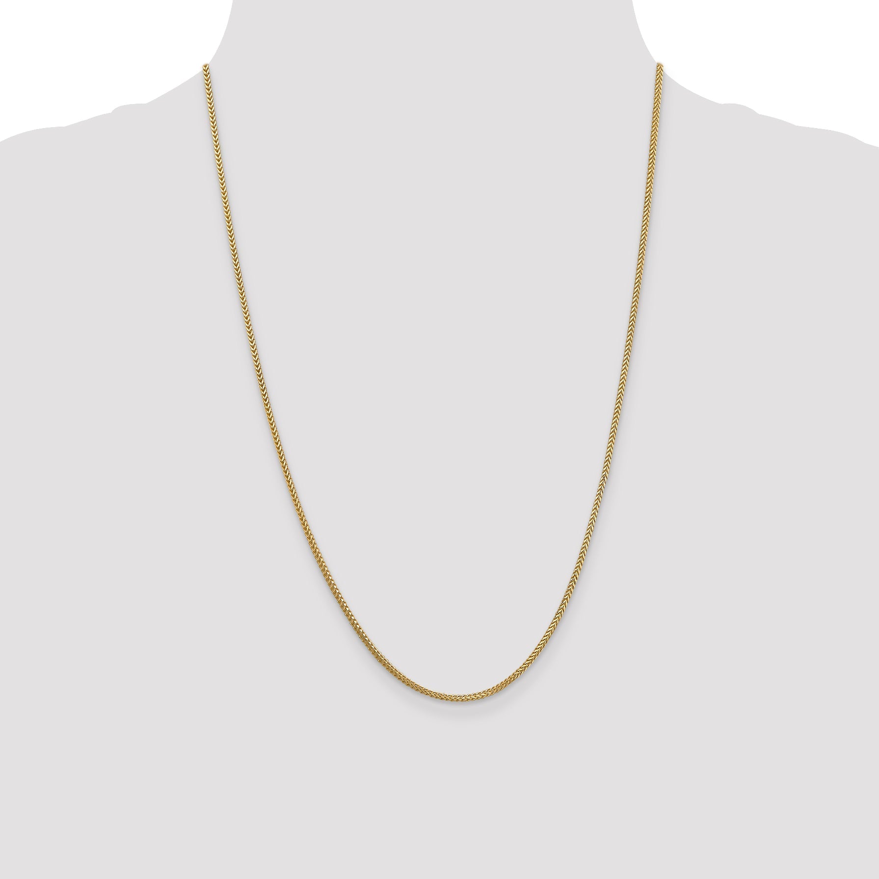 24 Inch 14K 1.25mm Franco Chain Necklace