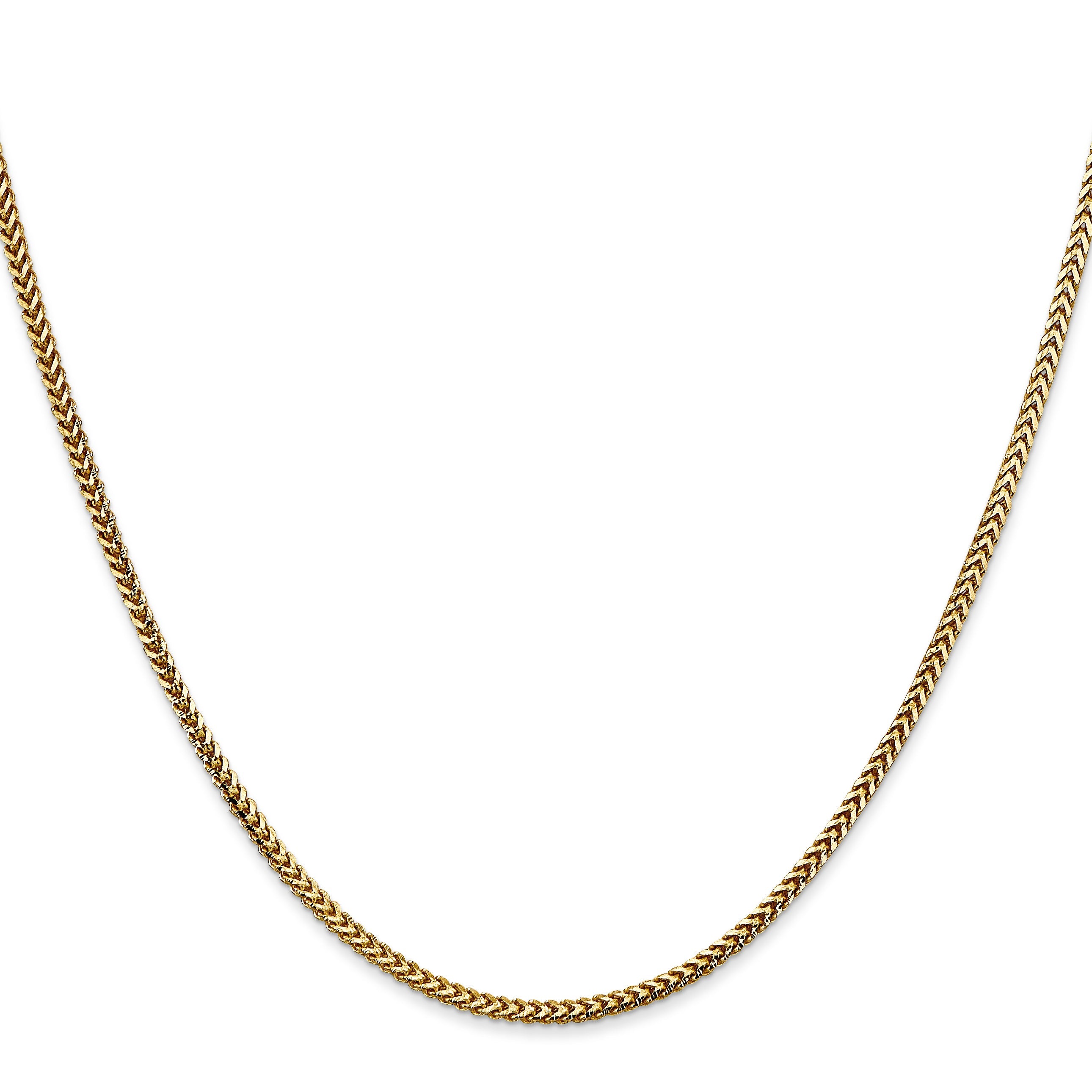 24 Inch 14K 1.5mm Franco Chain Necklace