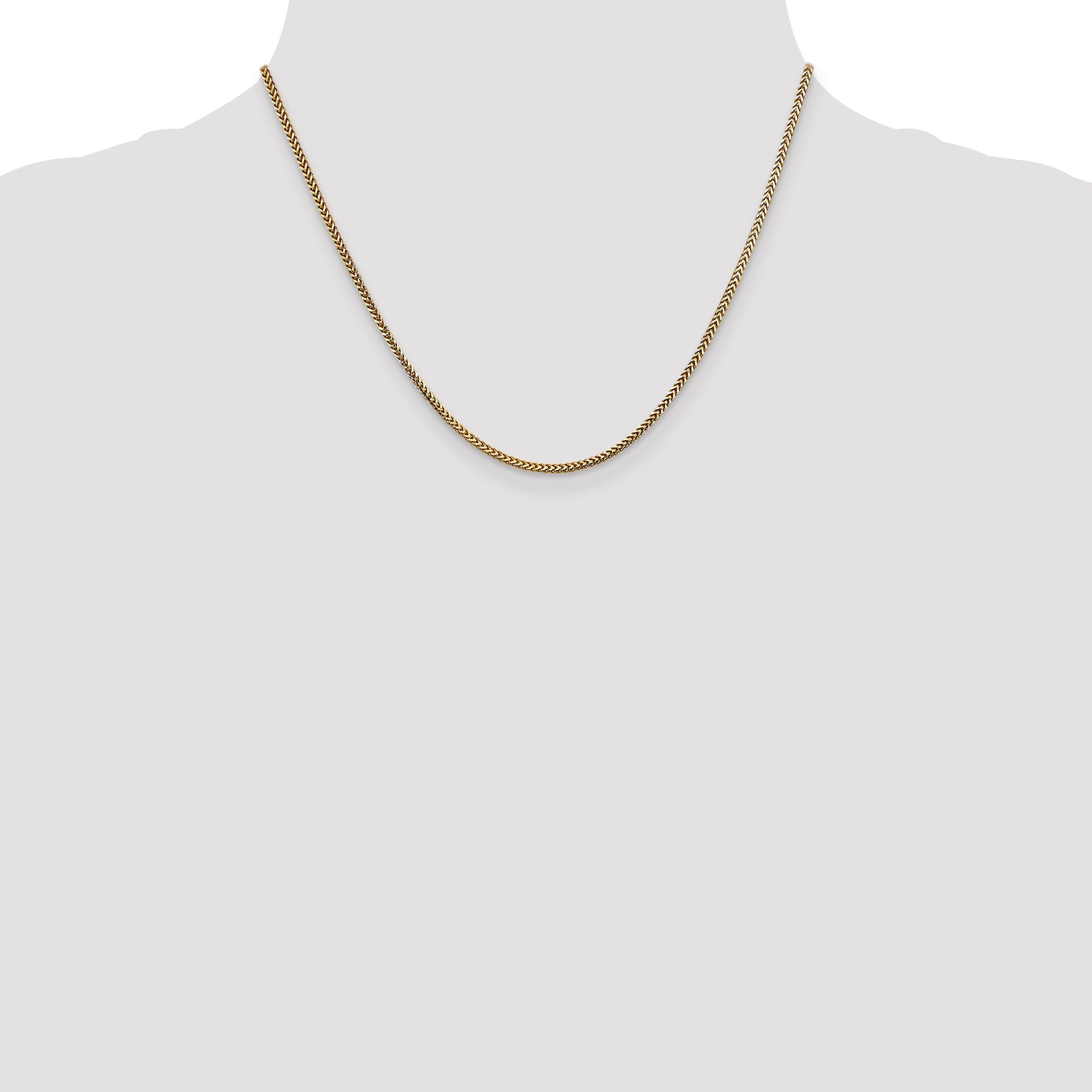 18 Inch 14K 1.5mm Franco Chain Necklace