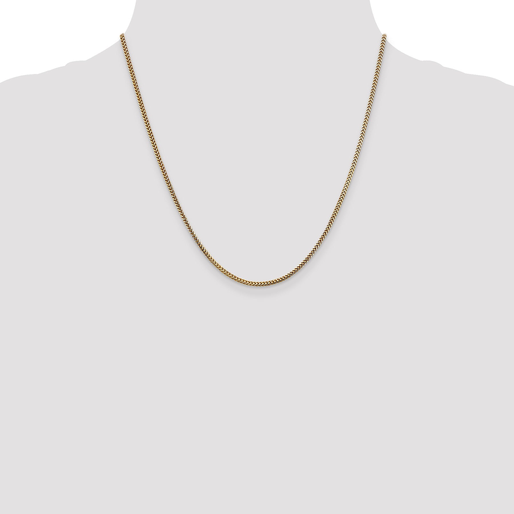 20 Inch 14K 1.5mm Franco Chain Necklace