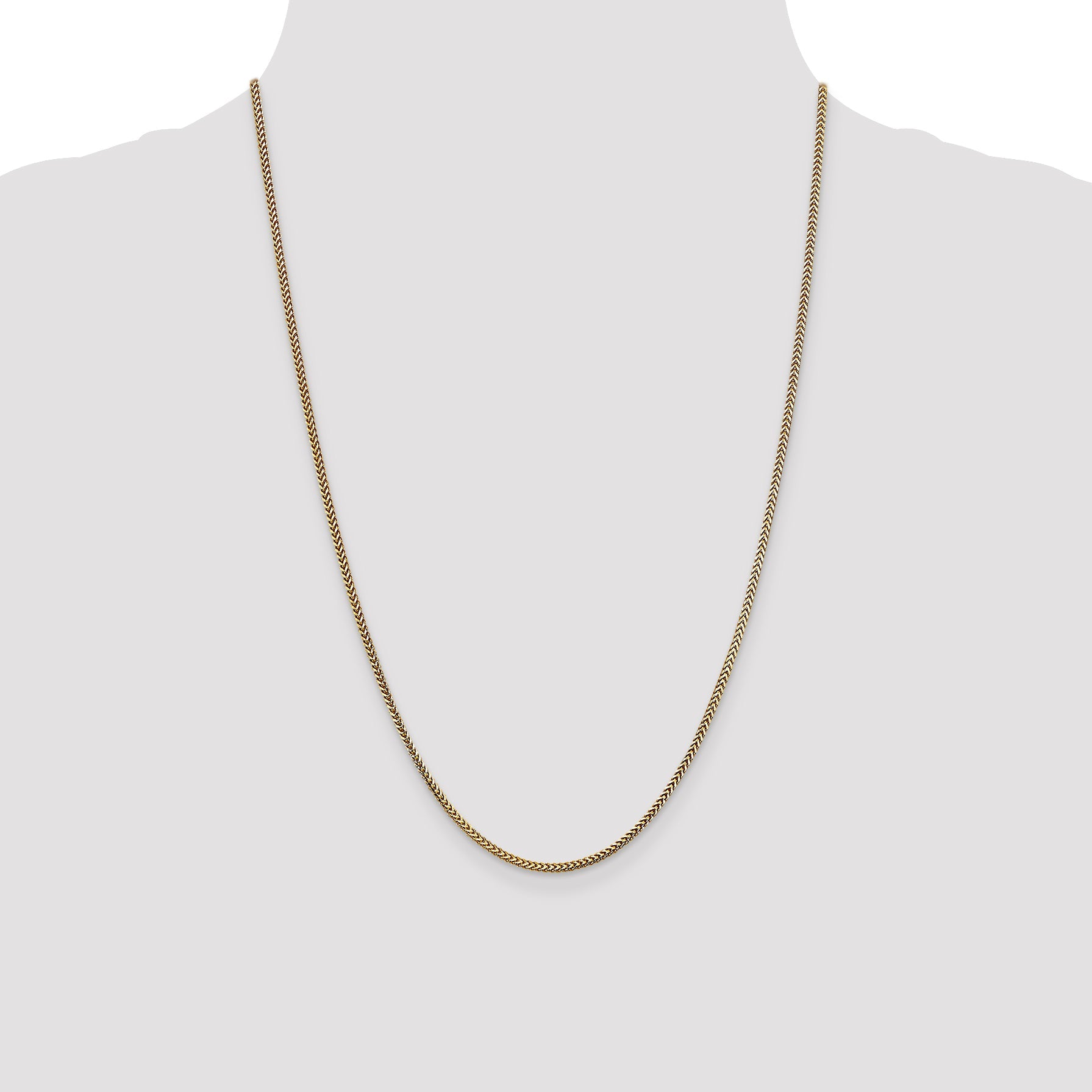 24 Inch 14K 1.5mm Franco Chain Necklace