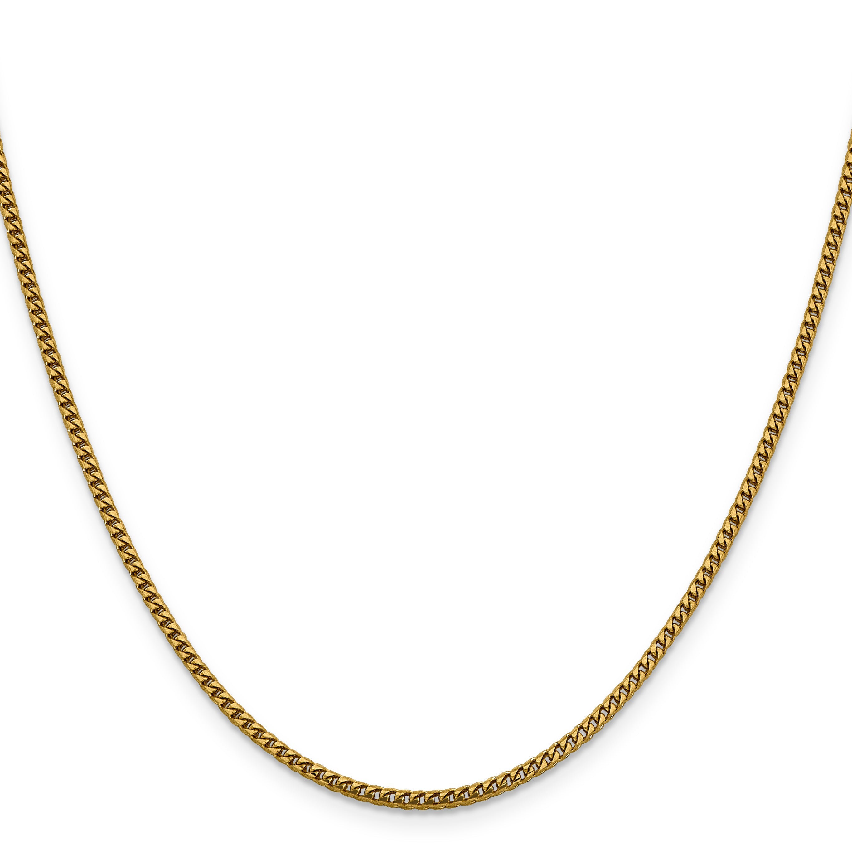 20 Inch 14K 2mm Franco Chain Necklace