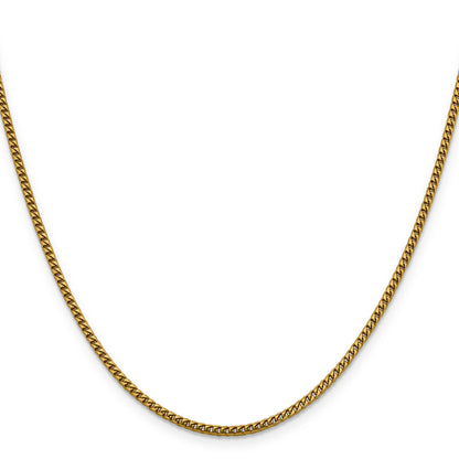 20 Inch 14K 2mm Franco Chain Necklace