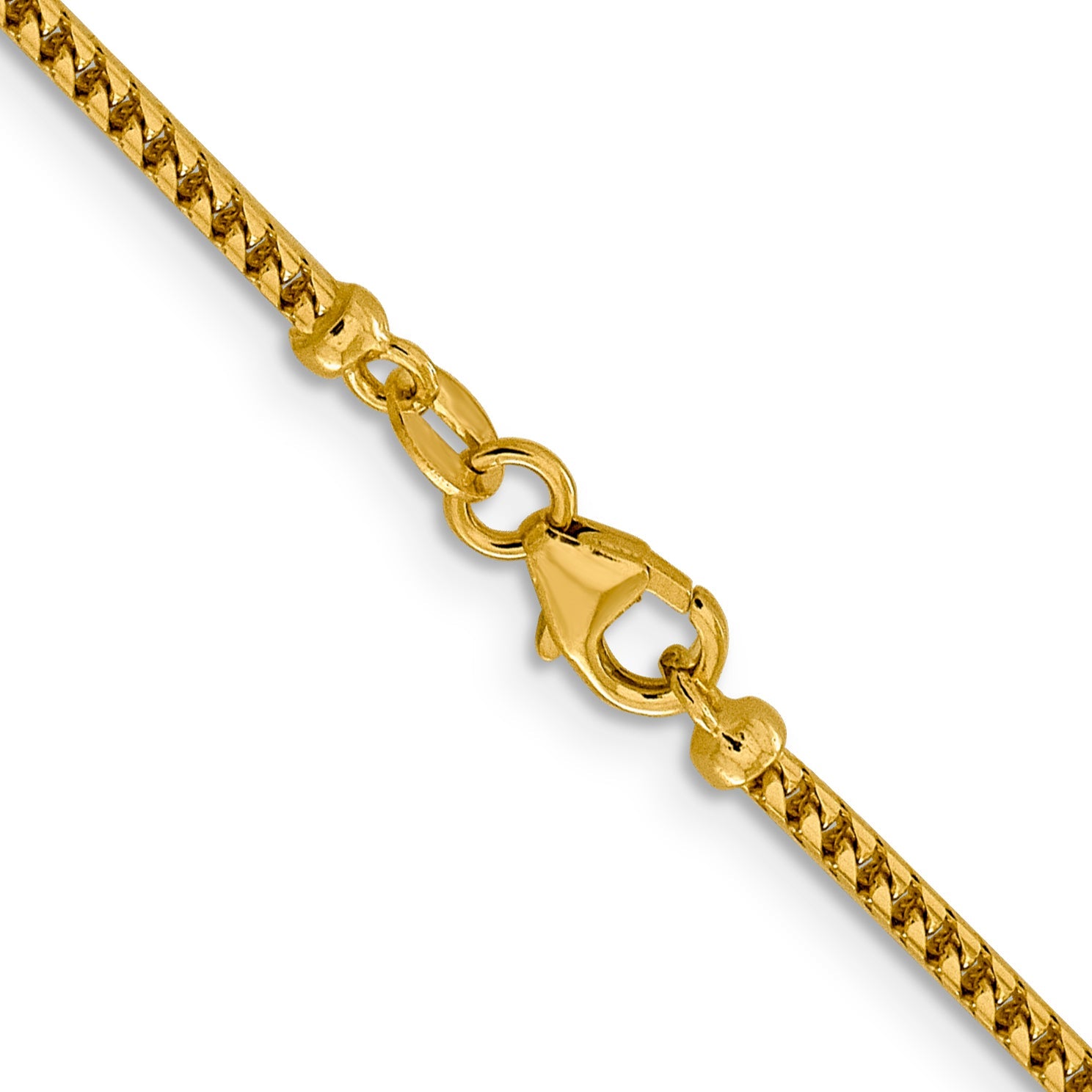 20 Inch 14K 2mm Franco Chain Necklace