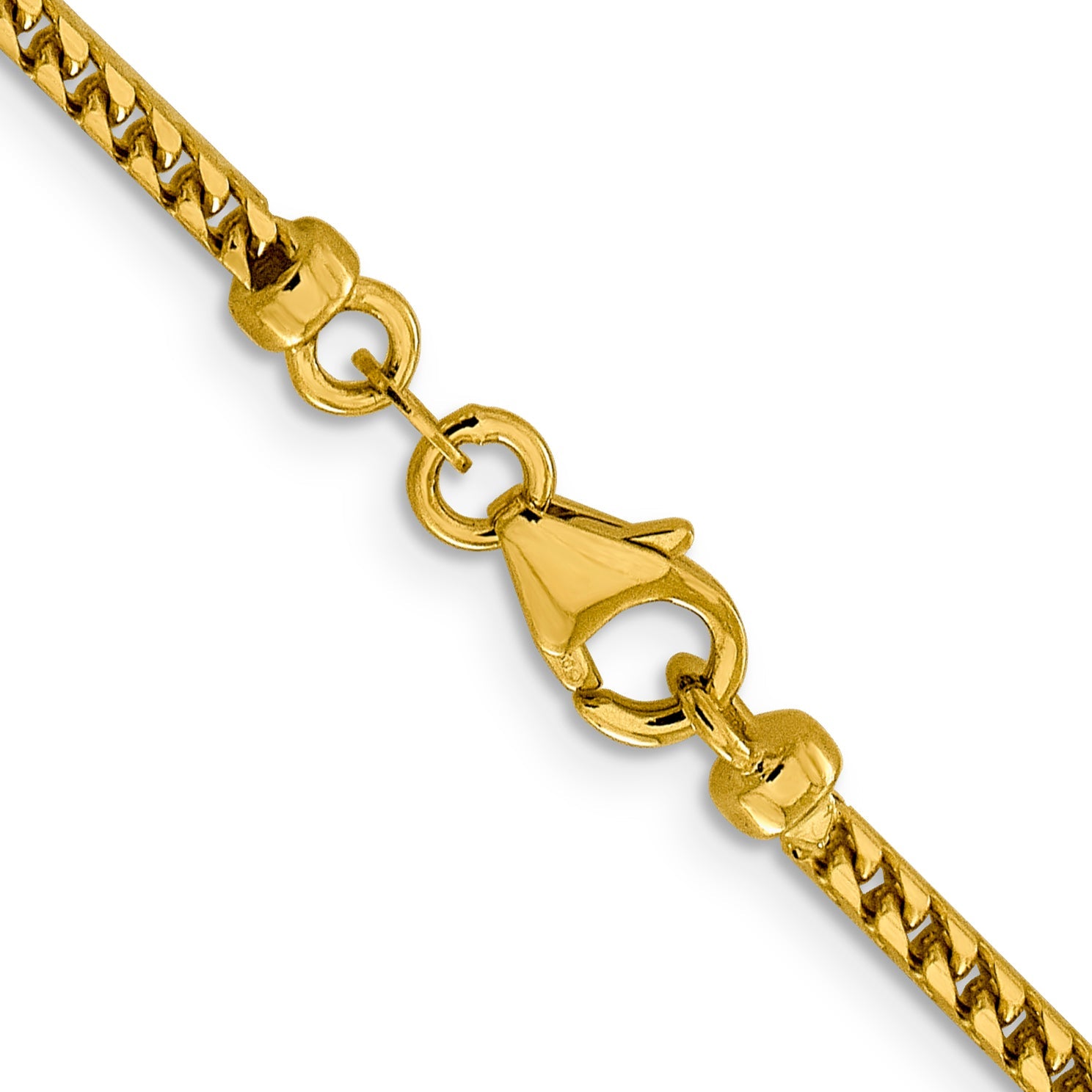 20 Inch 14K 2.4mm Franco Chain Necklace