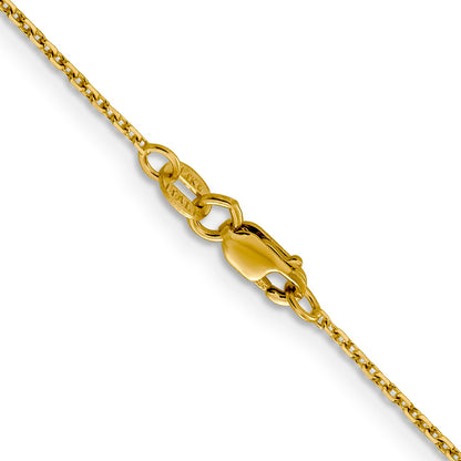 20 Inch 14K 1.25mm D/C Rolo Chain