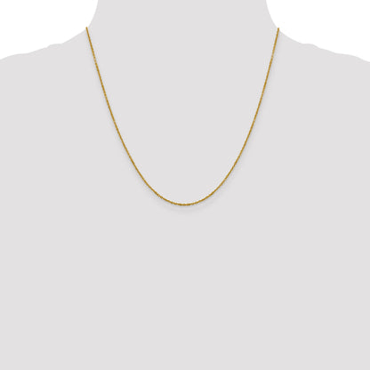 20 Inch 14K 1.25mm D/C Rolo Chain