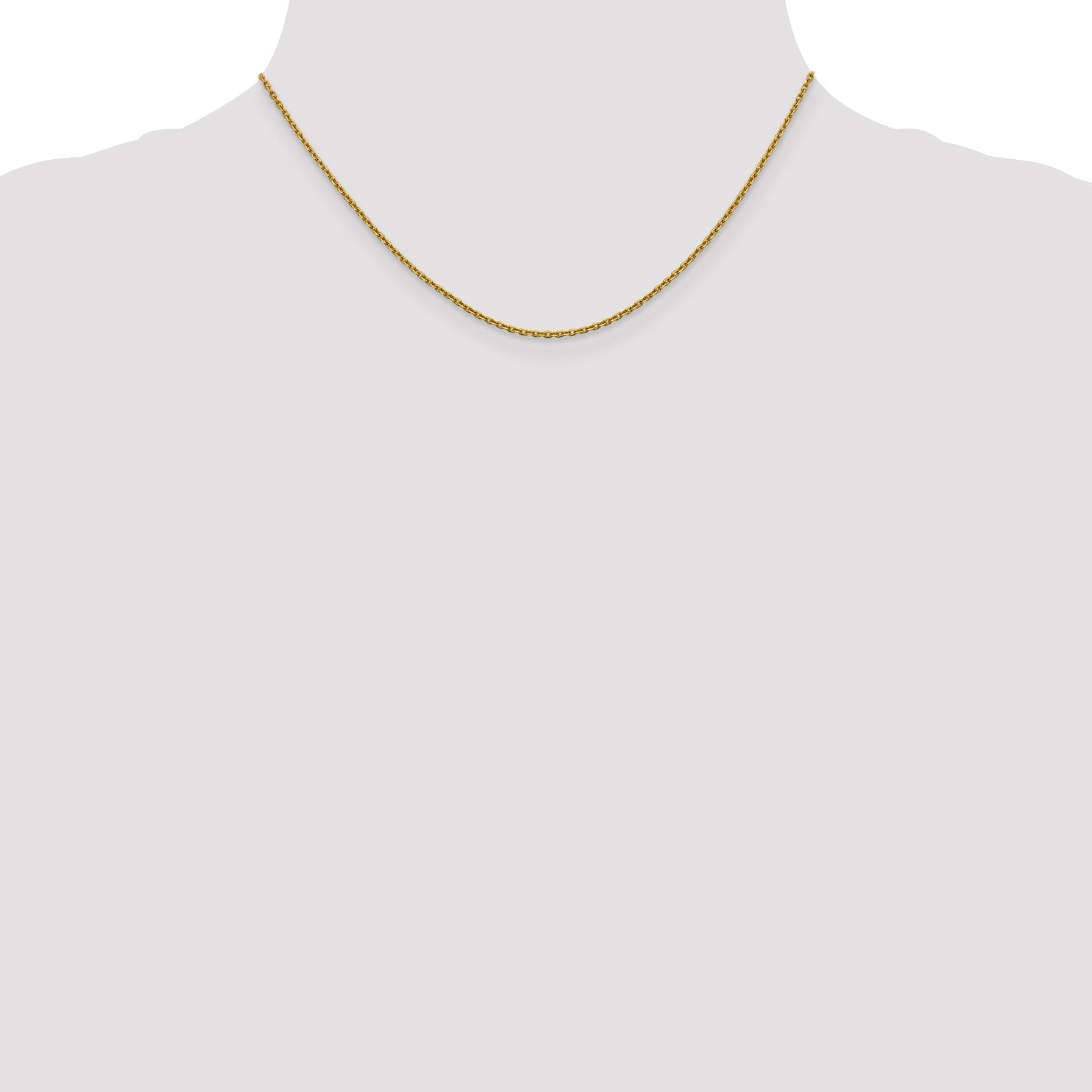 16 Inch 14K 1.5mm D/C Rolo Chain