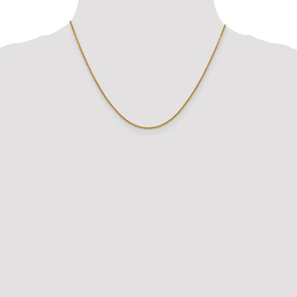 18 Inch 14K 1.5mm D/C Rolo Chain