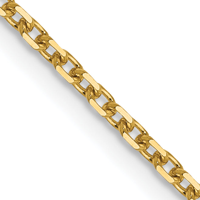 16 Inch 14K 1.5mm D/C Rolo Chain