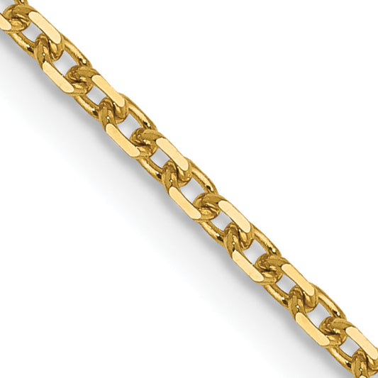 20 Inch 14K 1.5mm D/C Rolo Chain