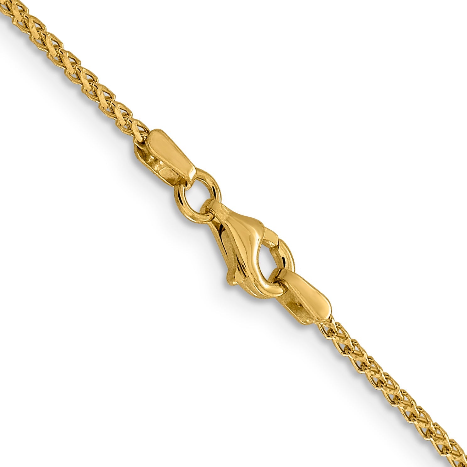 24 Inch 14K 1.4mm D/C Open Franco Chain Necklace