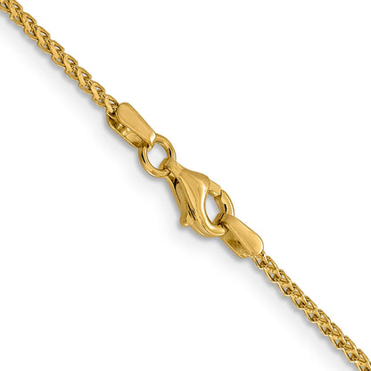 24 Inch 14K 1.4mm D/C Open Franco Chain Necklace
