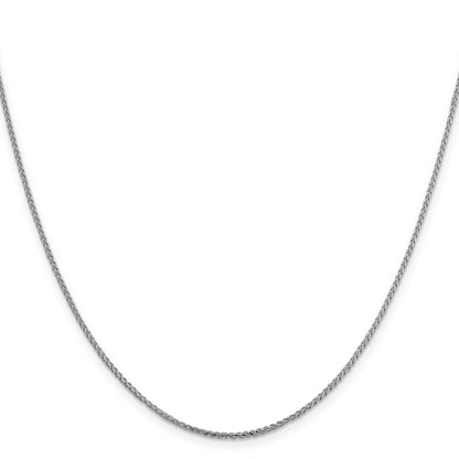 20 Inch 14K White Gold 1.4mm D/C Open Franco Chain