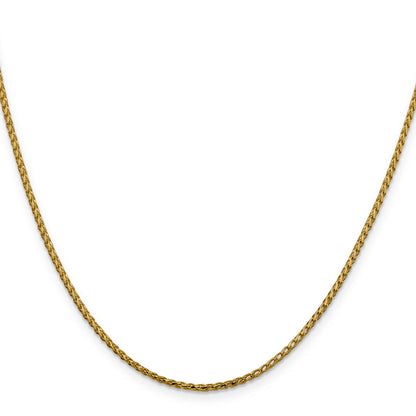 16 Inch 14K 1.6mm D/C Open Franco Chain Necklace