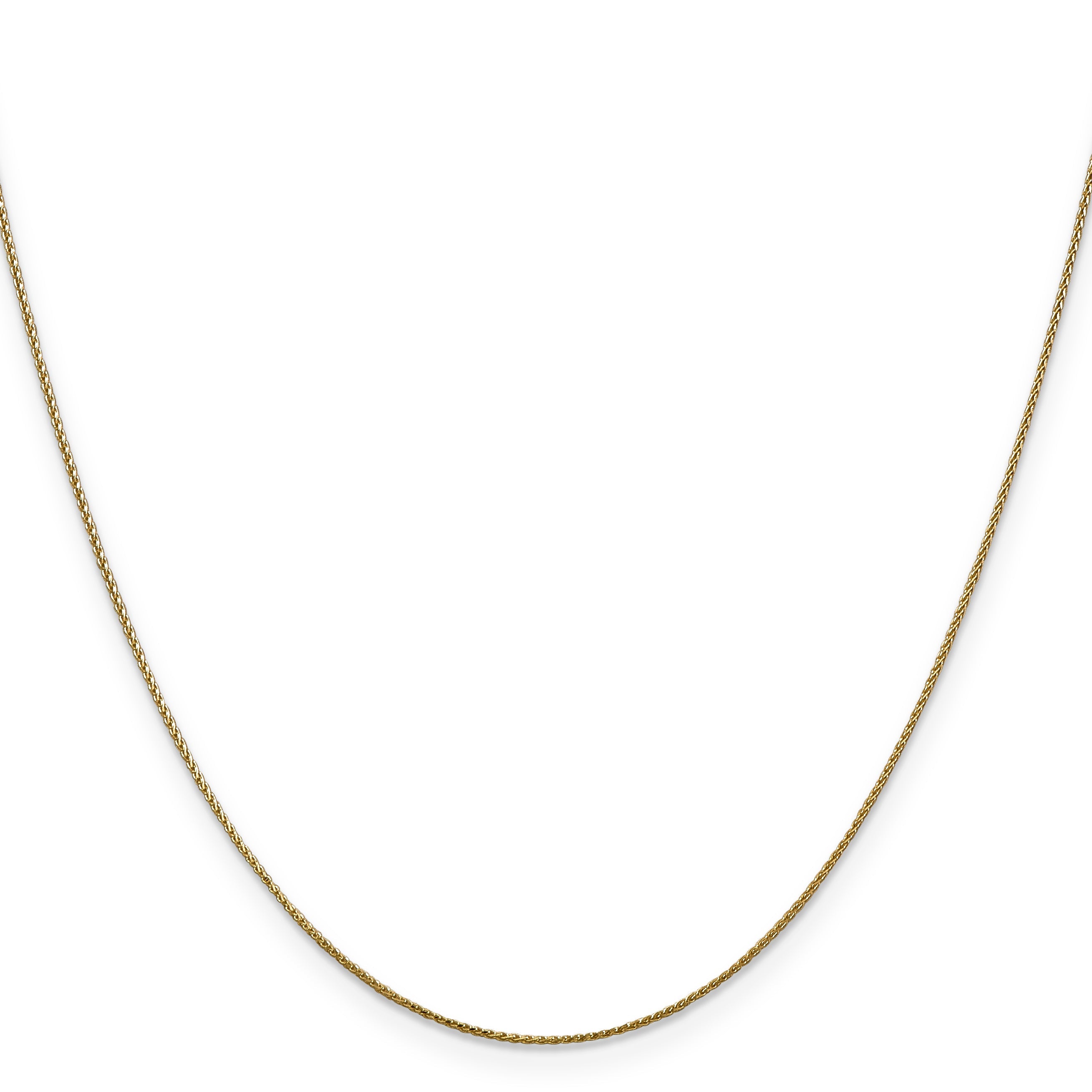 20 Inch 14K .65mm D/C Spiga Chain Necklace