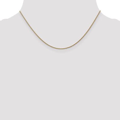 16 Inch 14K 1mm D/C Spiga Chain Necklace