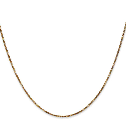 20 Inch 14K 1.2mm D/C Spiga Chain Necklace