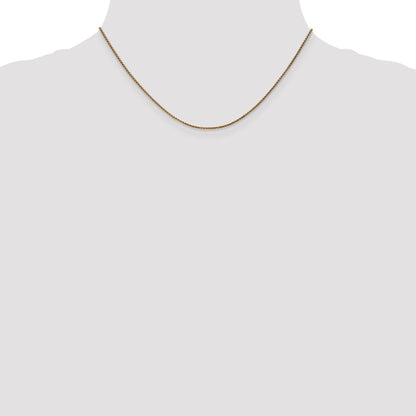 16 Inch 14K 1.2mm D/C Spiga Chain Necklace