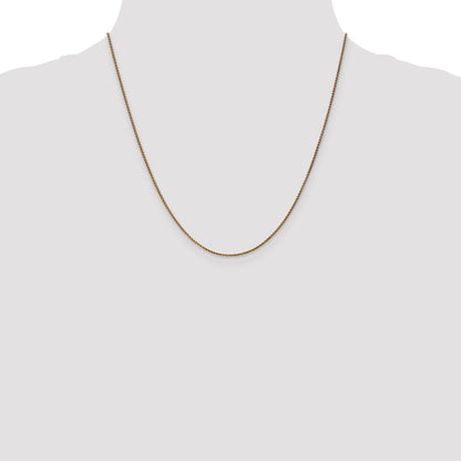 20 Inch 14K 1.2mm D/C Spiga Chain Necklace