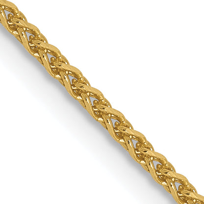 16 Inch 14K 1.2mm D/C Spiga Chain Necklace
