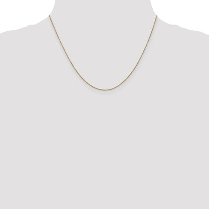 18 Inch 14K .9mm Round Cable Chain Necklace