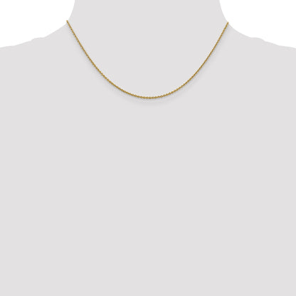 16 Inch 14K 1.8mm Round Cable Chain Necklace