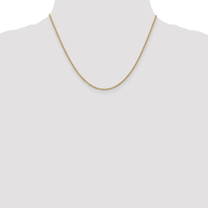 18 Inch 14K 1.95mm Round Cable Chain Necklace