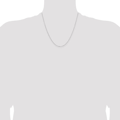 2 Inch 14K Yellow Gold .85mm D/C Cable Chain Necklace