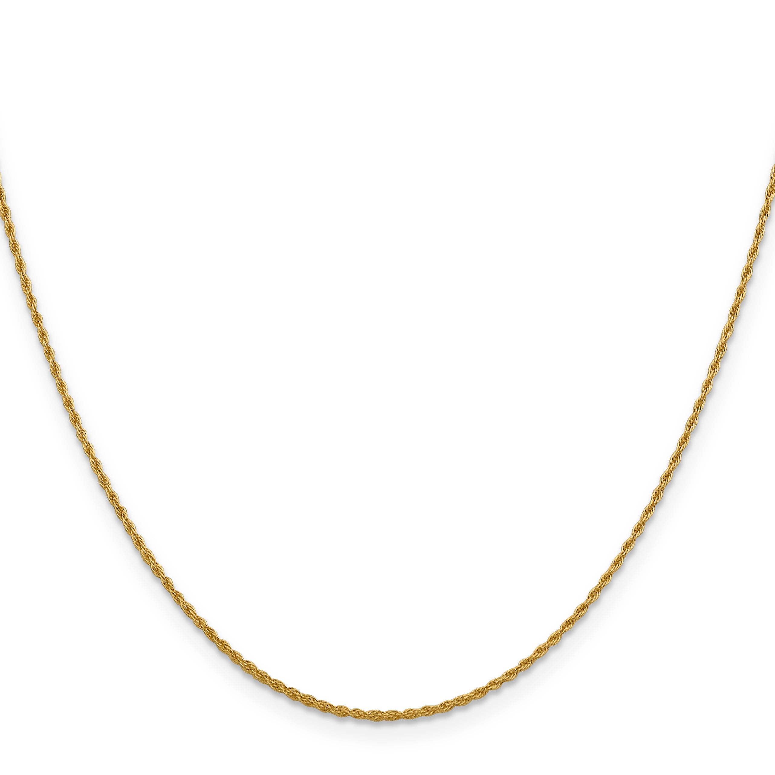20 Inch 14K 1.3mm Loose Rope Chain Necklace
