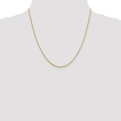 20 Inch 14K 1.3mm Loose Rope Chain Necklace