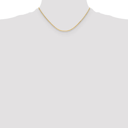 16 Inch 14K Yellow Gold 1.55mm Serpentine Chain Necklace