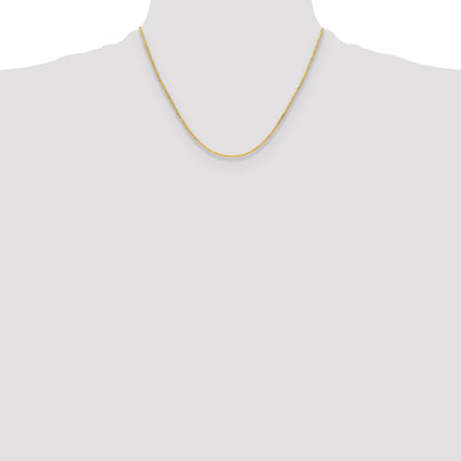 18 Inch 14K Yellow Gold 1.55mm Serpentine Chain Necklace