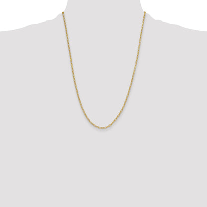 24 Inch 14K Yellow Gold 3.0mm Semi Solid Beveled D/C Paperclip Chain Necklace