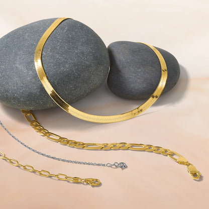 18 Inch 14K Yellow Gold 3.7mm Semi Solid Beveled D/C Paperclip Chain Necklace