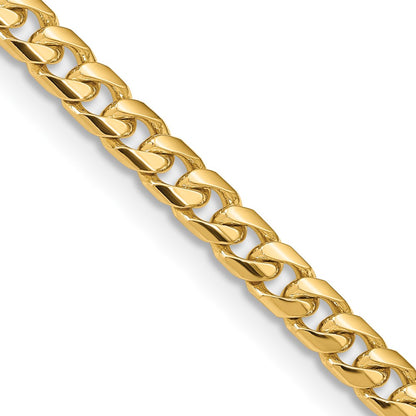 2 Inch 14K Yellow Gold 6.25mm Solid Miami Cuban Chain Necklace