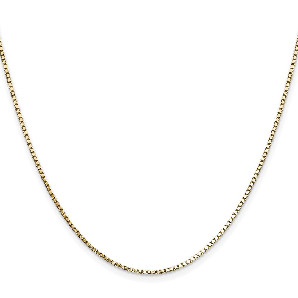 3 Inch 14K Yellow Gold 1.10mm Box Chain Necklace