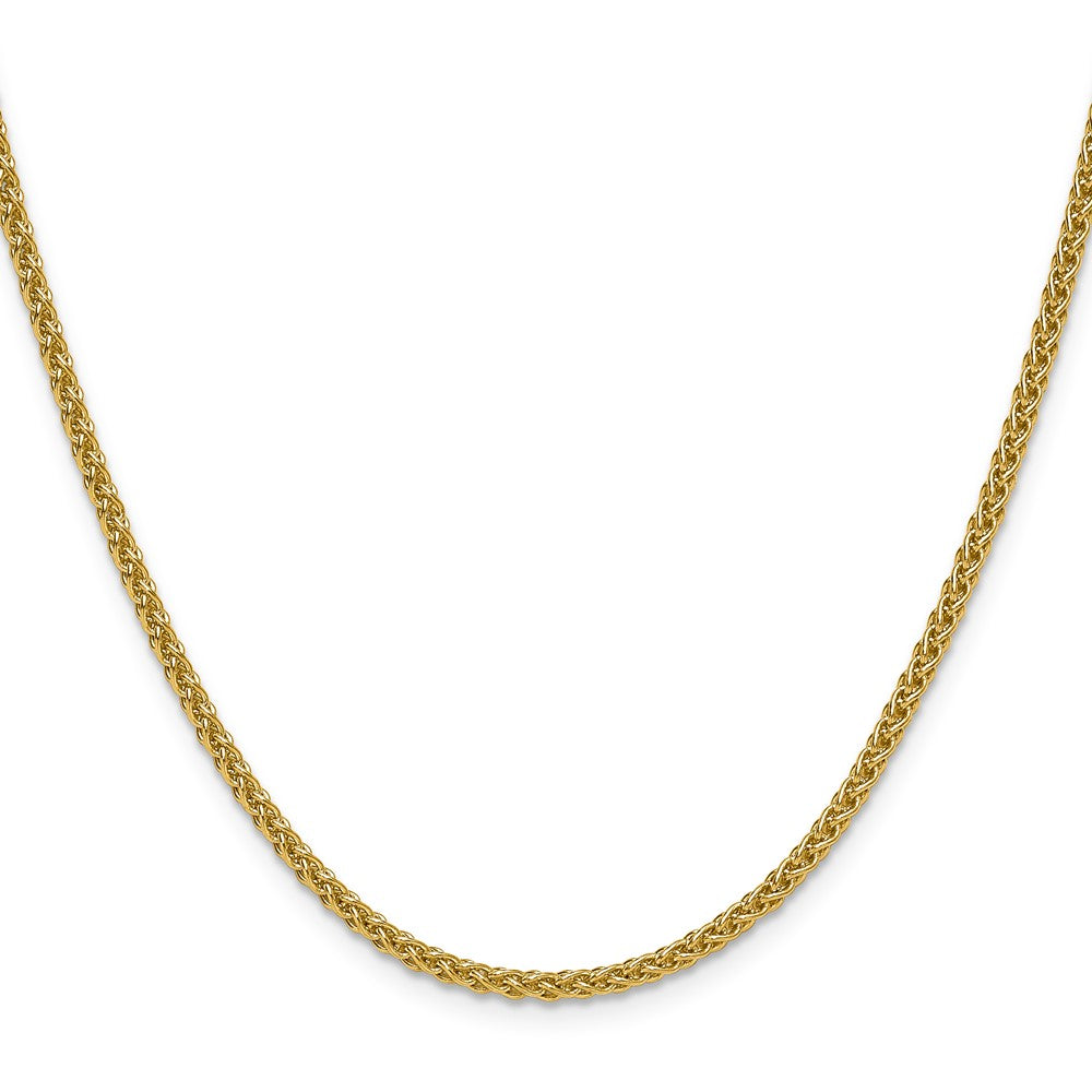 24 Inch 14K Yellow Gold 2.8mm Spiga Chain Necklace
