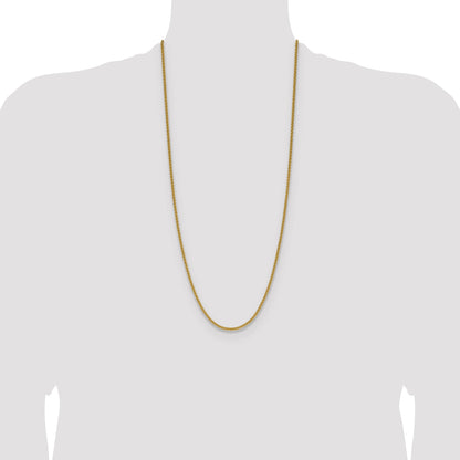 3 Inch 14K Yellow Gold 2.8mm Spiga Chain Necklace