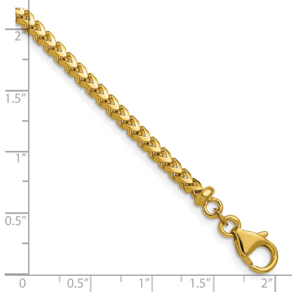 18 Inch 14K Yellow Gold 3.05mm Franco Chain Necklace